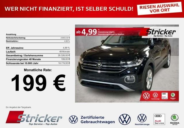 Volkswagen T-Cross Style 1.5TSI DSG 199,-ohne Anzahlung ACC