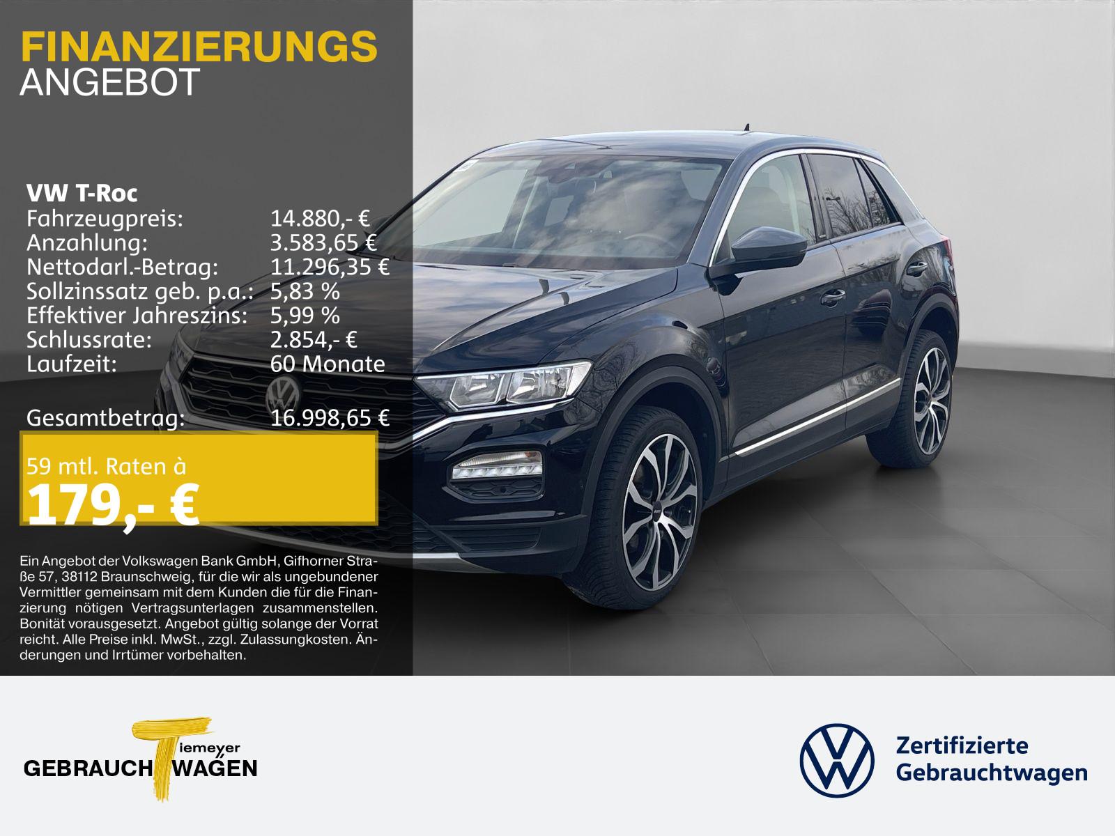 Volkswagen T-Roc 1.0 TSI IQ.DRIVE LM18 NAVI SITZHZG ACC