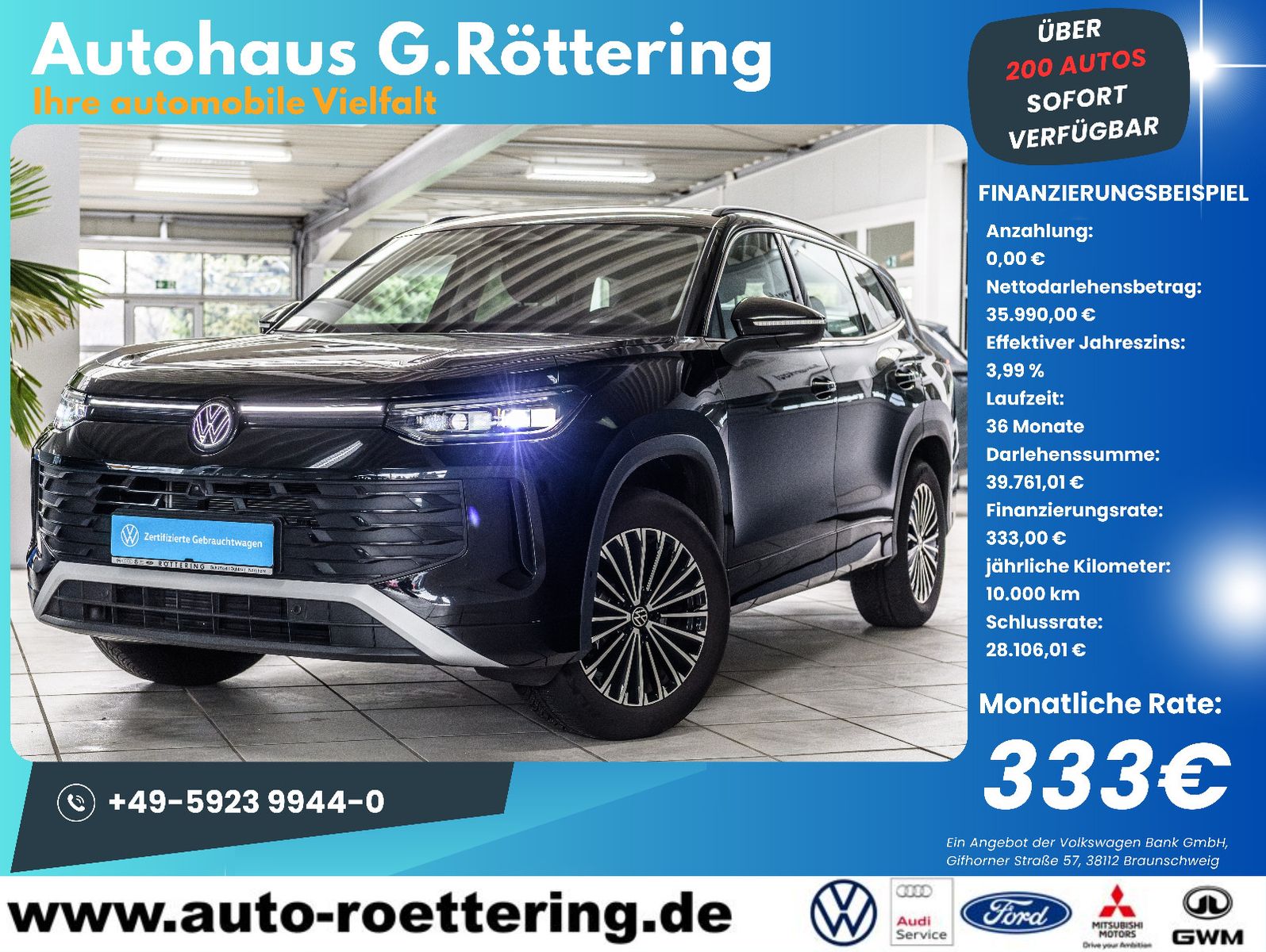 Volkswagen Tayron Life 1.5 eTSI DSG IQ-LED 360°KAM AHK 7SIT foto 1
