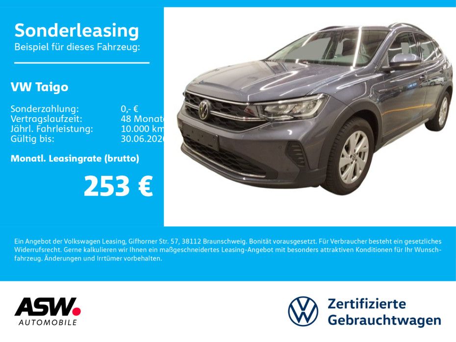 Volkswagen Taigo Life 1.0TSI 6-Gang LED Nav RFK PDC SHZ AHK