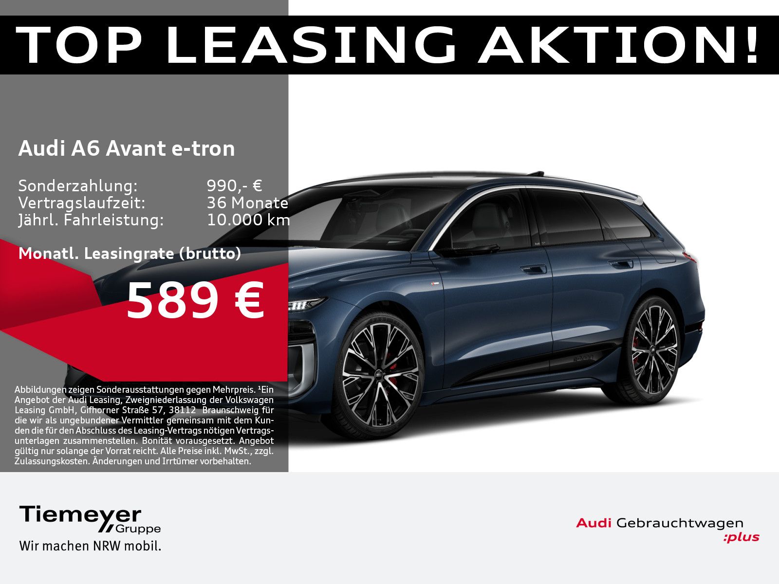 Audi A6 Avant e-tron S LINE PANO LM21 LUFT B&O