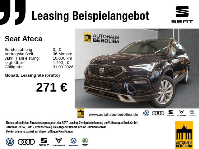 Ateca 1.5 TSI Road Edition DSG *NAV*R-CAM*SHZ*