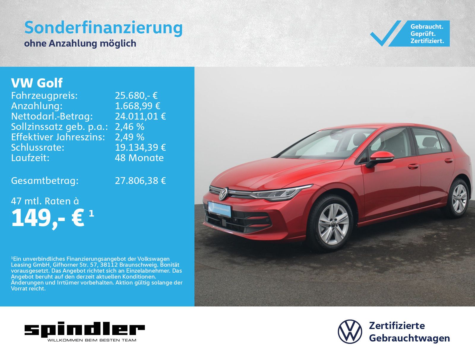 Volkswagen Golf VIII Life 1.5 eTSI DSG / CarPlay, LED, RFK