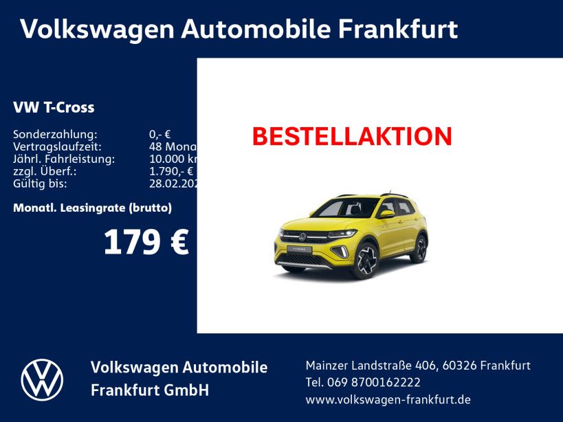 Volkswagen T-Cross R-Line 1.0 l TSI OPF 85 kW (116 PS) 6-Ga