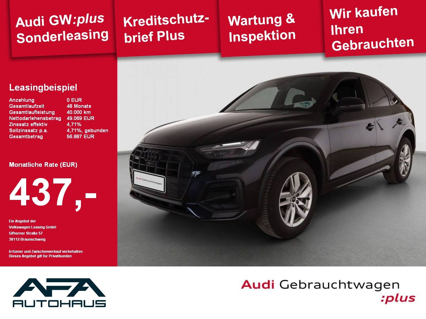 Audi Q5 Sportback 40 TDI quattro Pano*AHK*Matrix*360°