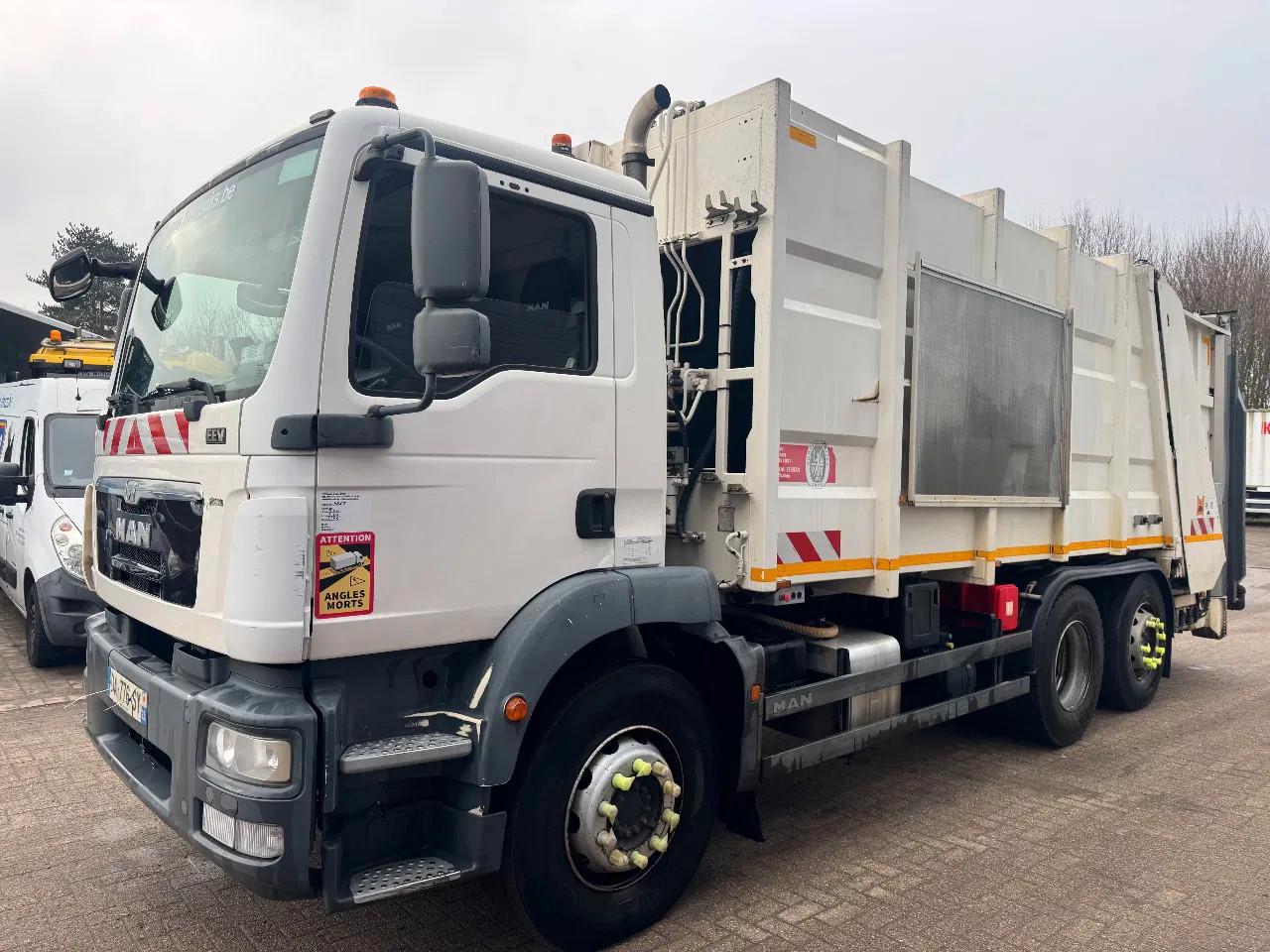 MAN TGM **26.290 6X2-REFUSE TRUCK-BOM-MULLWAGEN-EURO