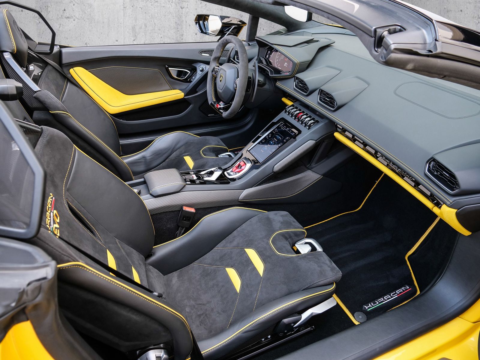 Lamborghini Huracán EVO Spyder Giallo Inti. Lifting System foto 16