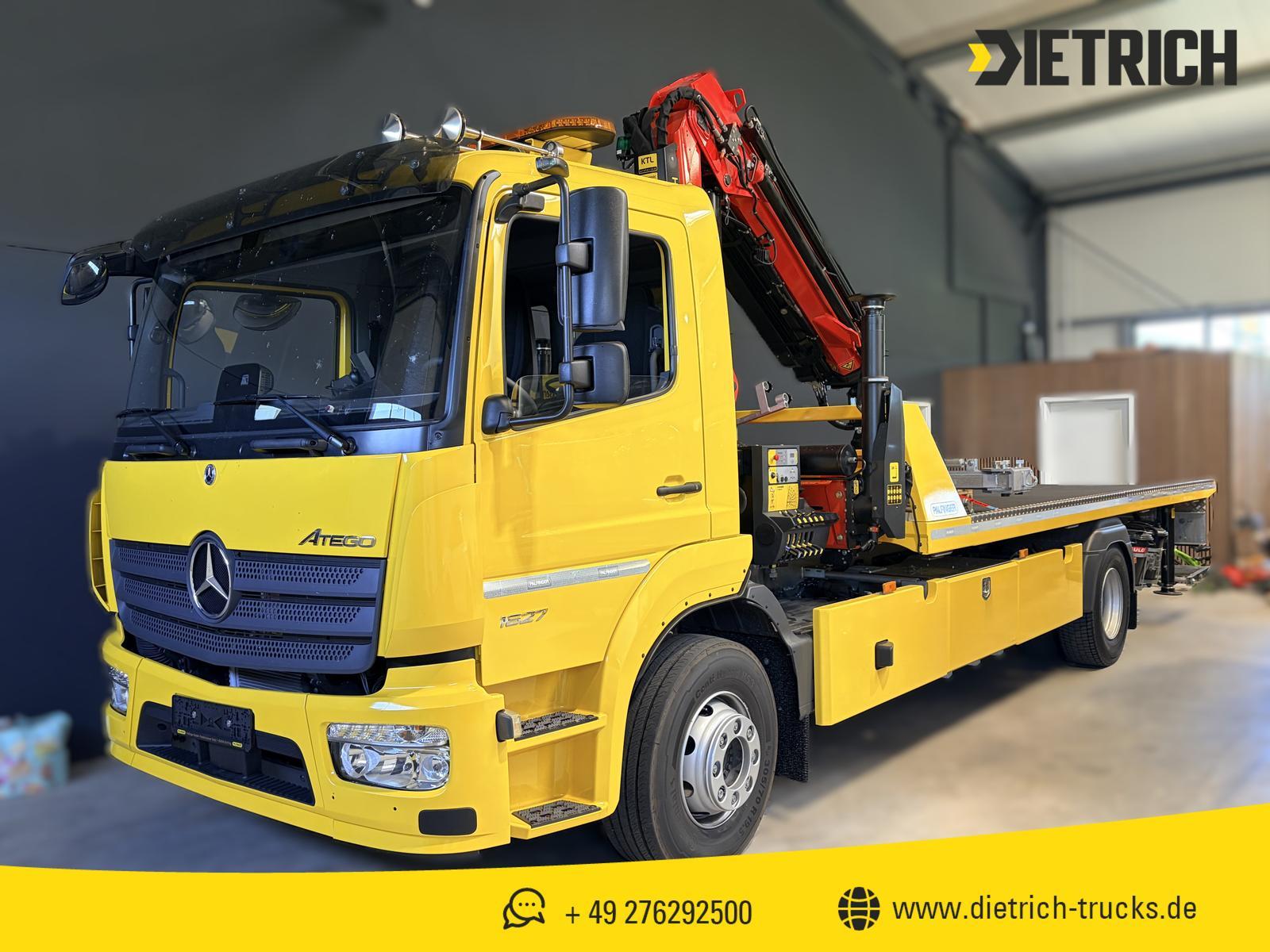 Mercedes-Benz Atego 1627 Festplateau Palfinger Kran Brille