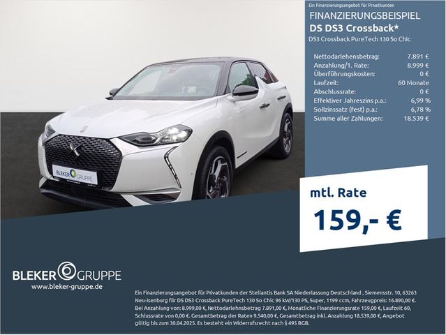 DS Automobiles DS3 Crossback PureTech 130 So Chic