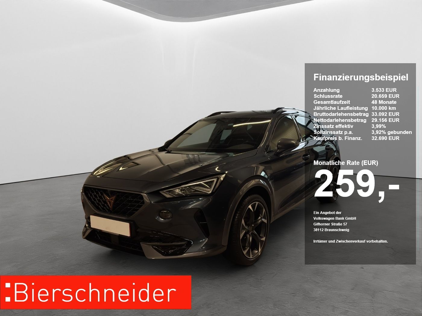 Cupra Formentor 2.0 TSI DSG 4Drive VZ LED+NAVI+AREA-VI