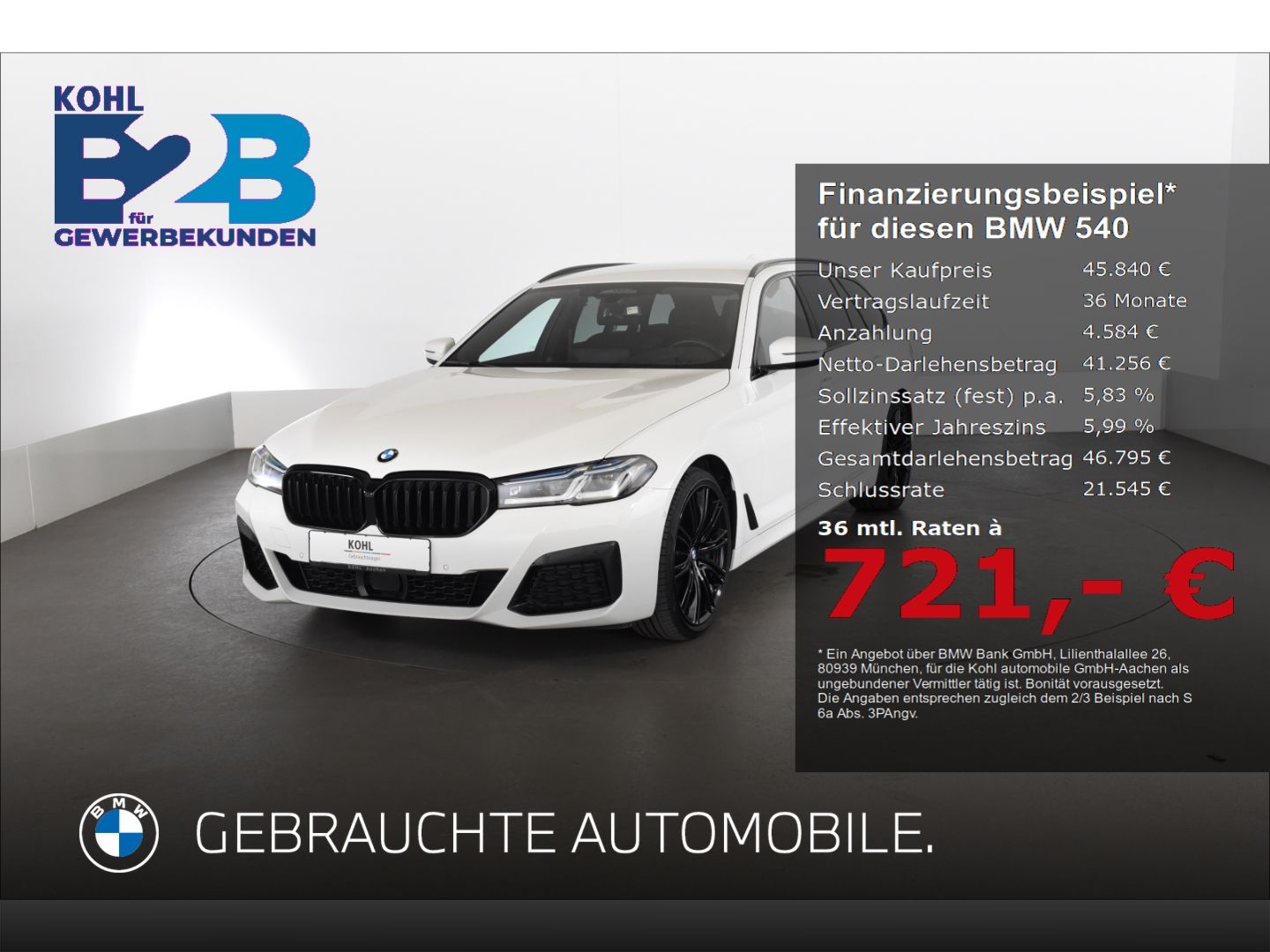 BMW 540 d xDrive M Sport ** nur an Gewerbekunden ** 