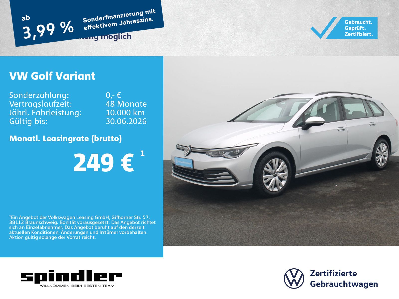 Volkswagen Golf Variant Life 1.5 eTSI DSG / CarPlay, LED+