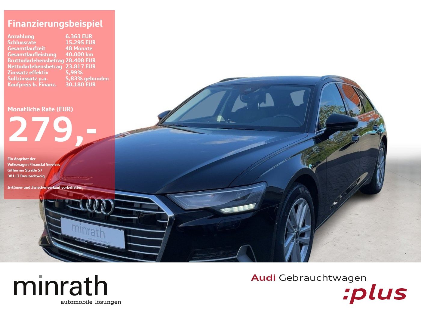 Audi A6 Avant SPORT 40 TDI AHK+ACC+LED+NAV+APP+SHZ+RF