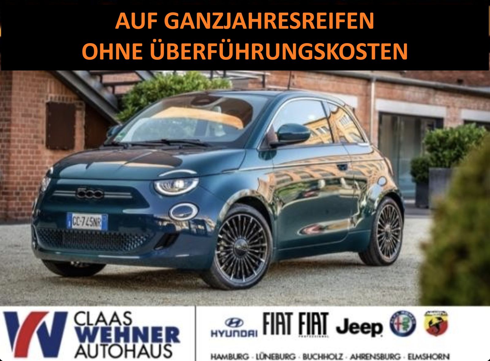 Fiat 500e Icon ohne Überführungskosten - sofort