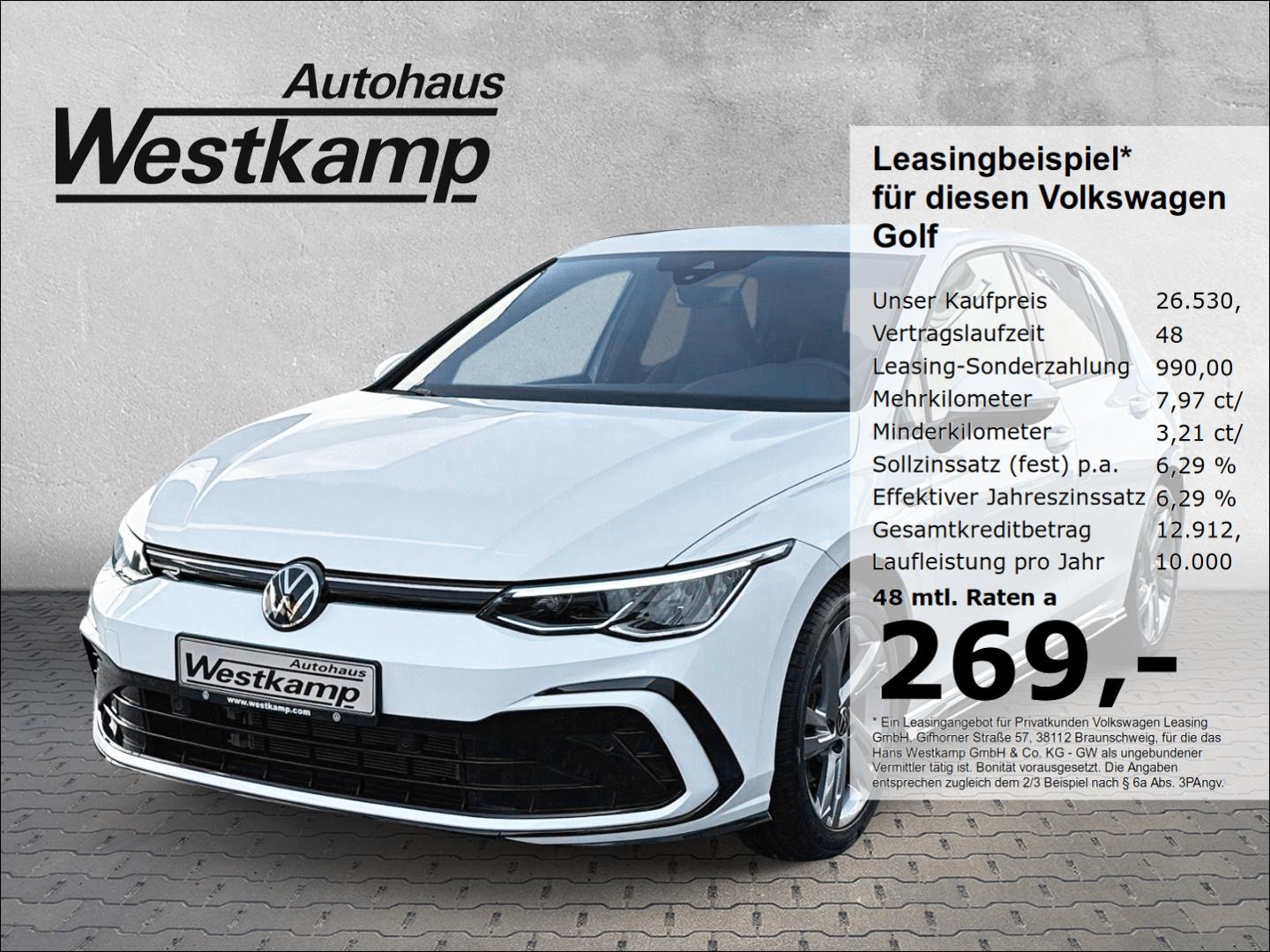 Volkswagen Golf VIII R-Line -Line 1,5 eTSI DSG Kamera Navi 