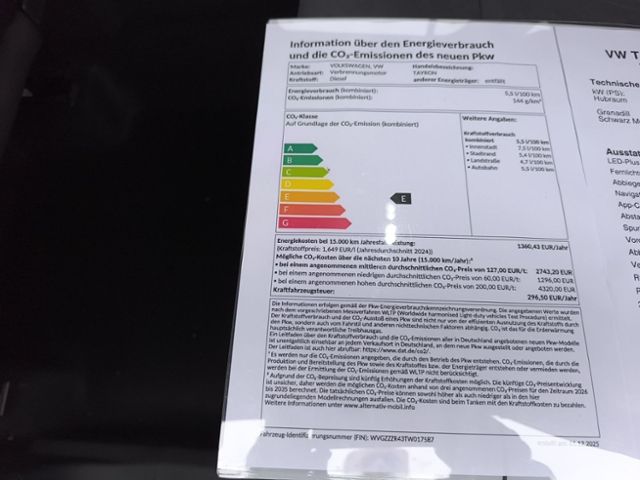 Fahrzeugabbildung Volkswagen Tayron Elegance 2.0 TDI SCR 110 kW (150 PS) 7-Ga