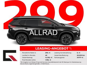 Nissan Leasingangebot: Nissan X-Trail N-CONNECTA 213PS Autom. 4x4/Winter/Carpl