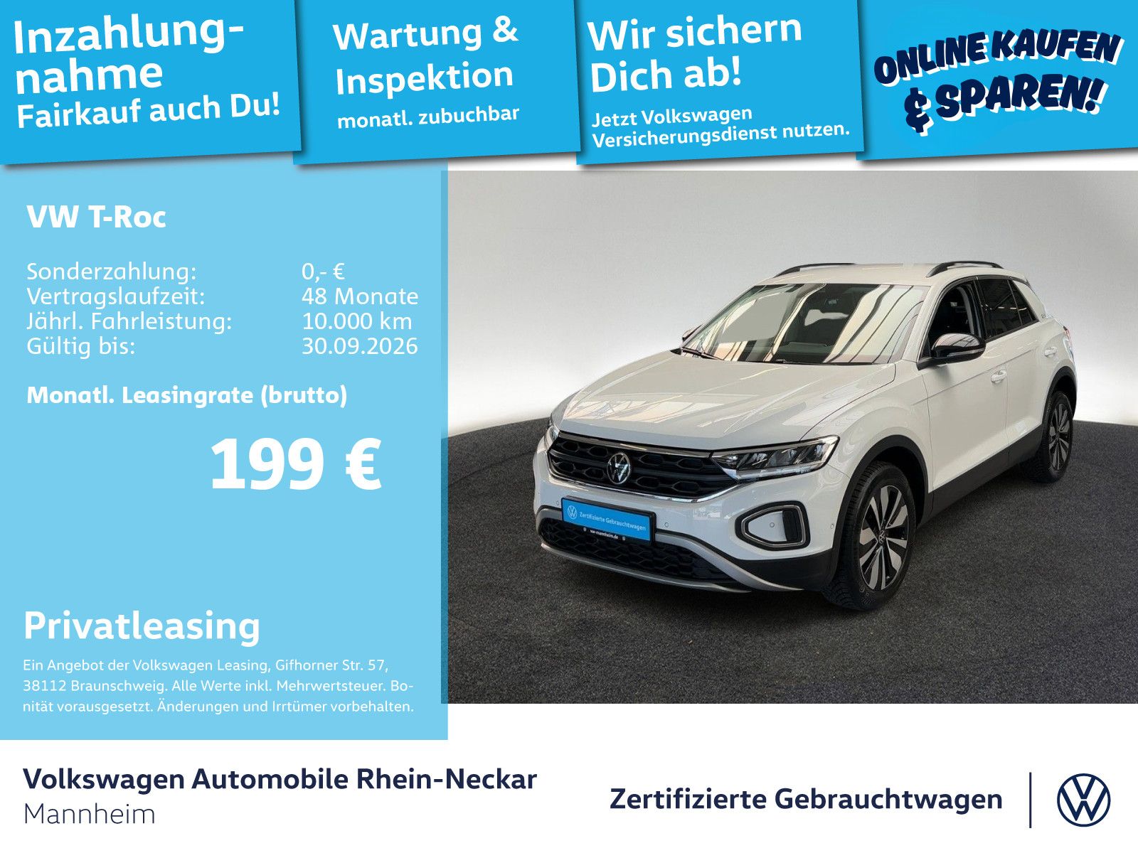 Volkswagen T-Roc 1.0 TSI GOAL Navi PDC LED UVM