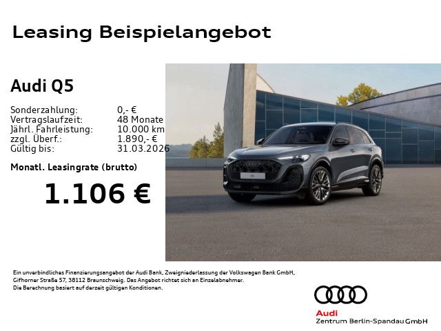 Vorschaubild: AUDI Q5 TDI qu. S line S tronic *PANO*AHK*HuD*Tech+* (Fahrzeug-Nr. ABTC30)