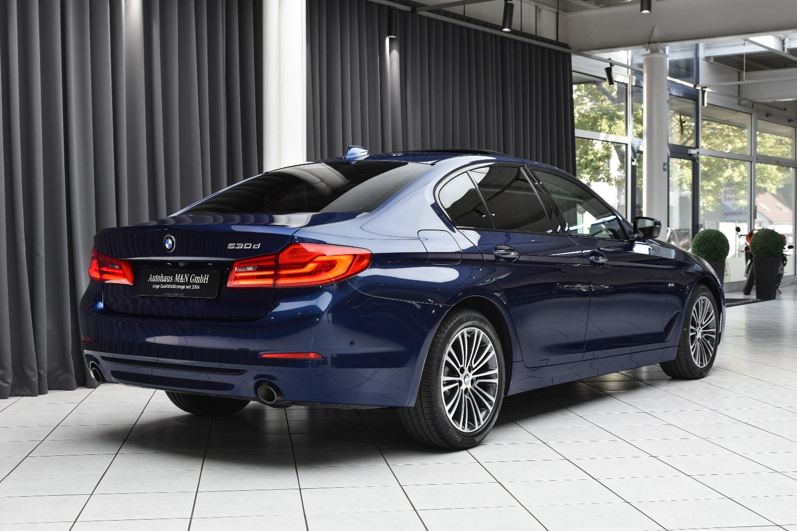BMW 530D 3.0 265ch SPORT LINE - HUD - CUIR - TOIT PANORAMIQUE - CHAUFFAGE AUXILIAIRE