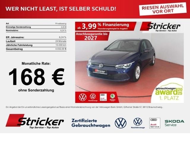 Volkswagen Golf Life 1.5TSI 168,-ohne Anzahlung AHK Standh.