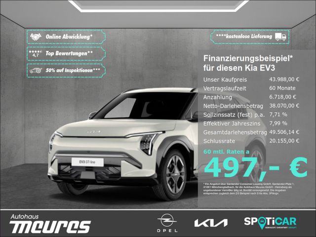 Kia EV3 81.4 kWh GT-Line Wärmepumpe Navi El. Heckkla