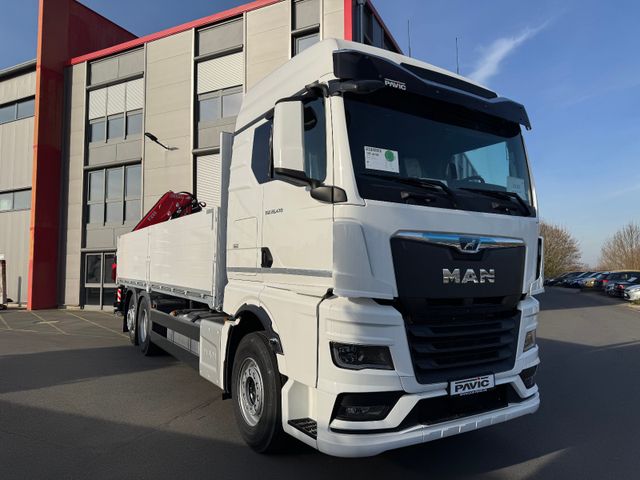 MAN TGX 26.470 BL 6x2-4 Pritsche mit FassiF235 Kran