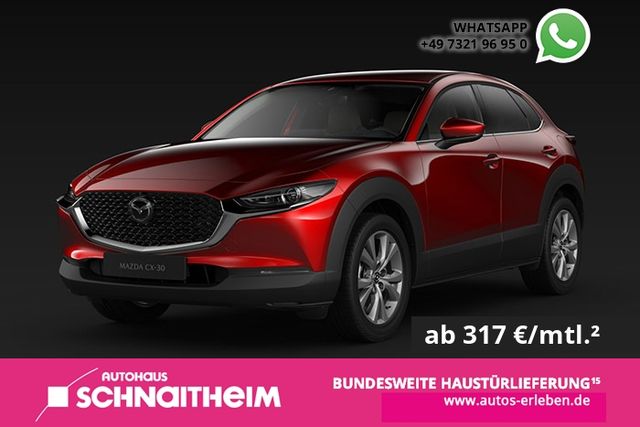 Ein Mazda CX-30 der zum Leasing angeboten wird.