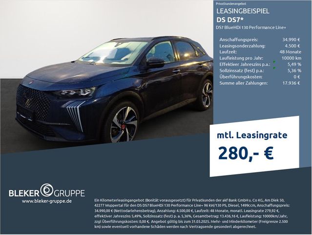 DS Automobiles DS7 BlueHDi 130 Performance Line+