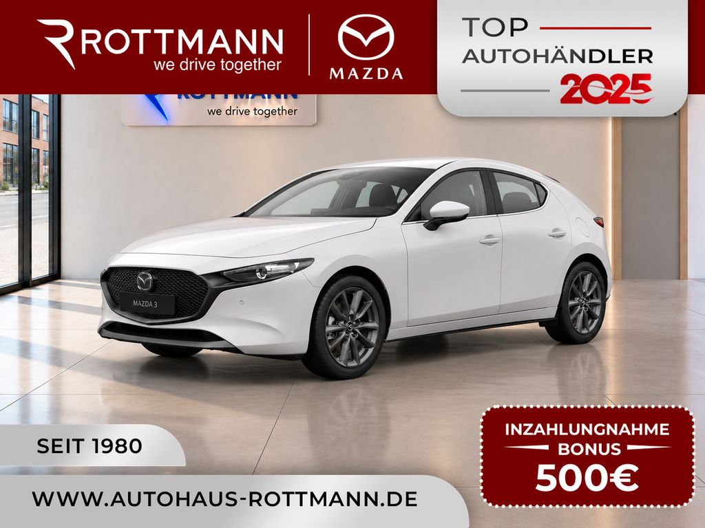 Mazda 3 2027 186ps Aut. CENTRE-Line NAV KeyLess Qi ACC