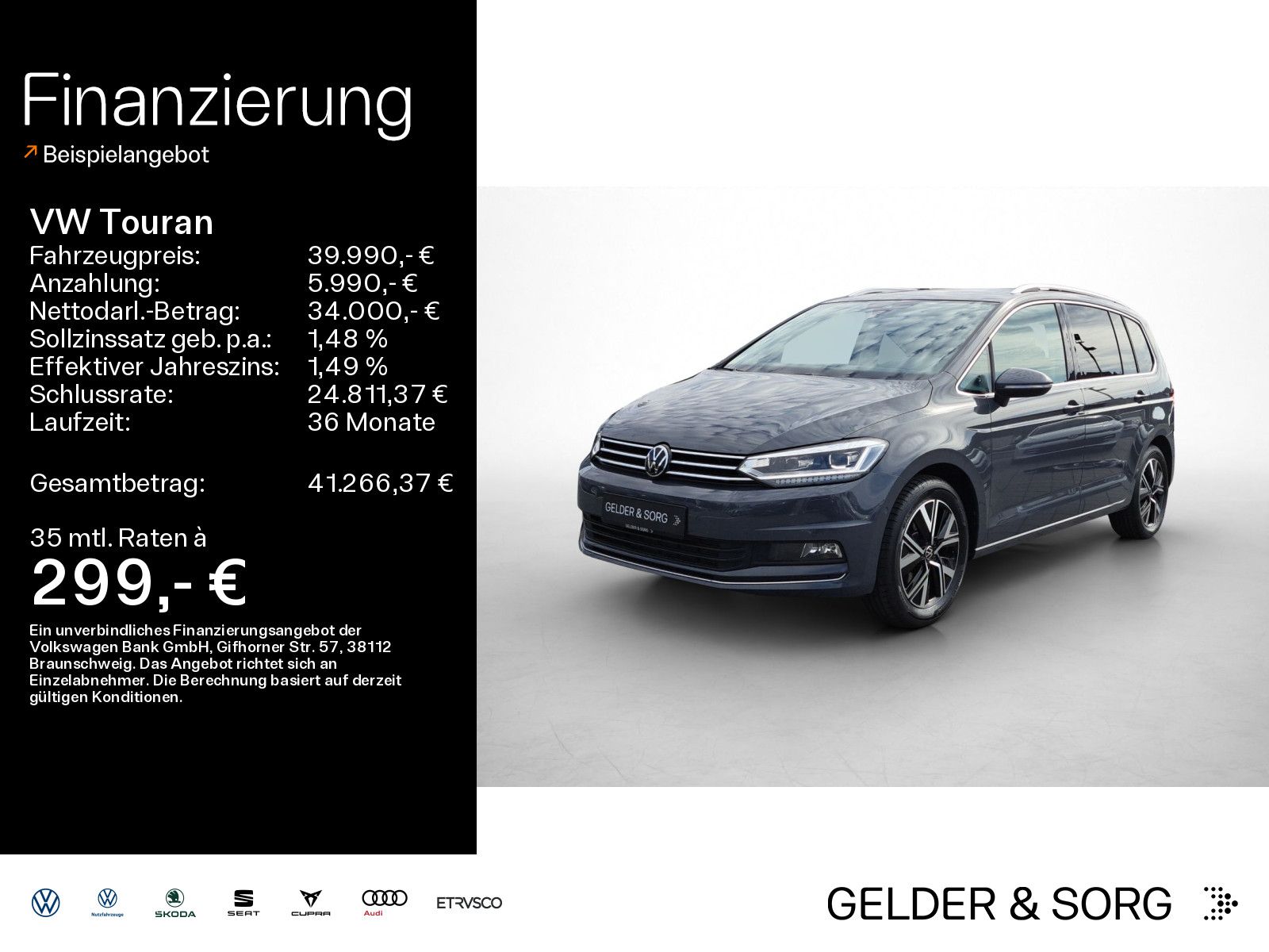 Volkswagen Touran 1.5 TSI Highline Pano*AHK*ACC*DYNAUDIO