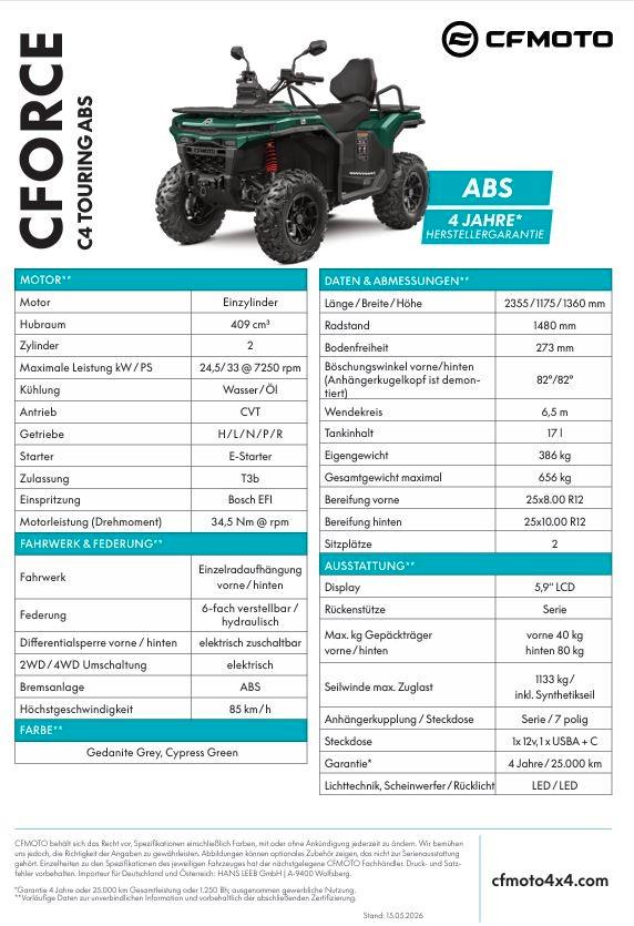 CFMOTO CFORCE C4 Touring
