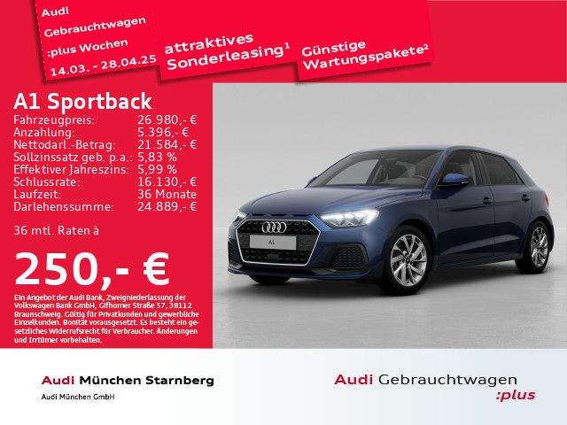 Audi A1 Sportback Advanced 25 TFSI S tronic LED R-Kam