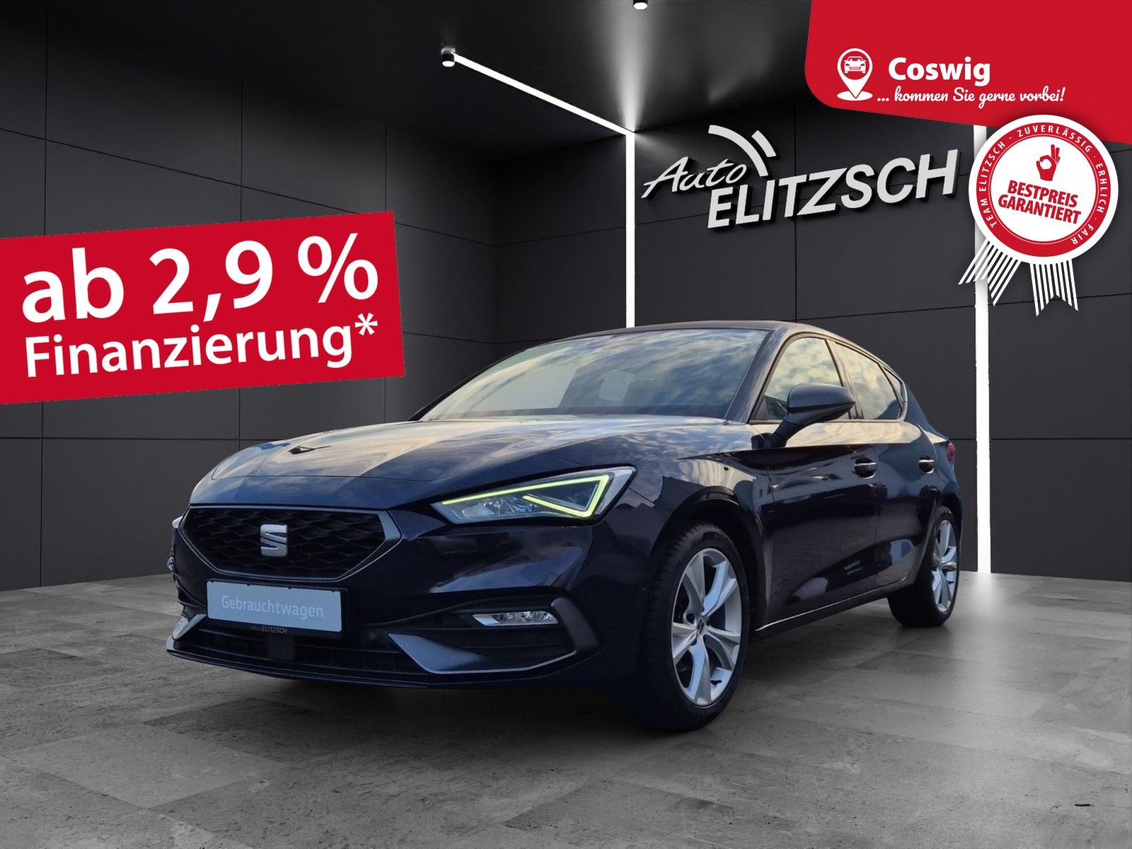 Fahrzeugabbildung SEAT Leon eTSI FR-Line DSG LED Navi GRA PDC SH