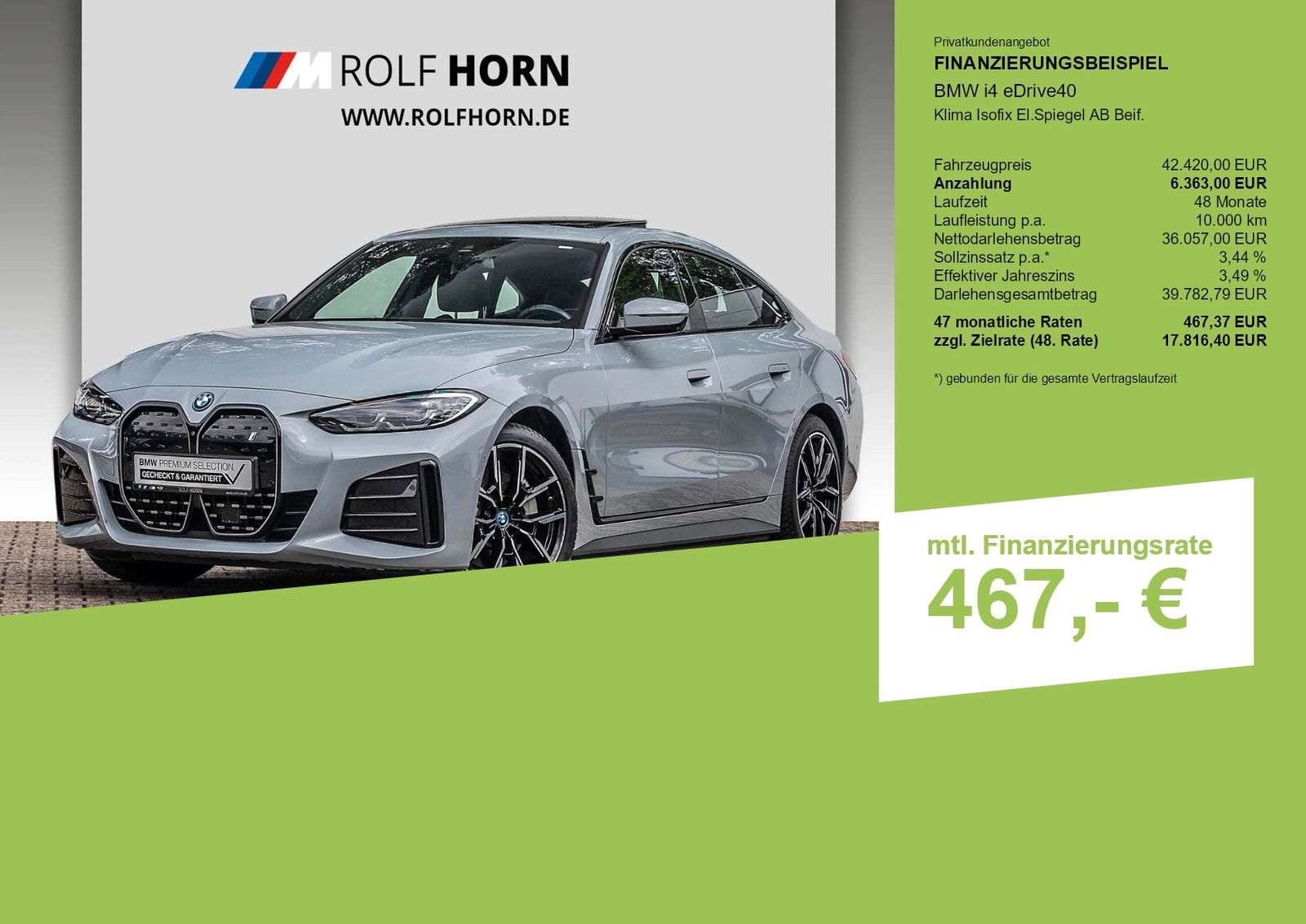 BMW i4 eDrive40 Klima Isofix El.Spiegel AB Beif foto 3