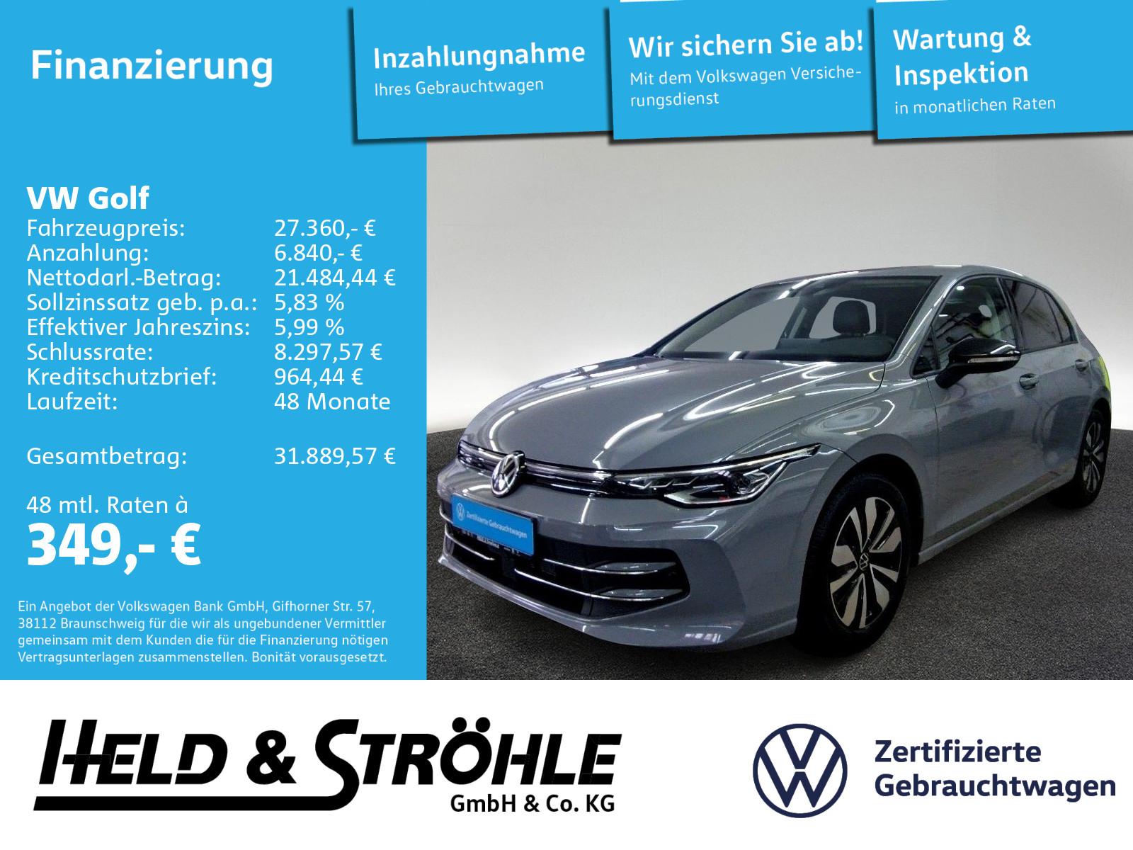 Volkswagen Golf 8 GOAL 1.5 eTSI DSG IQ-LED AHK KAM IDA SFW