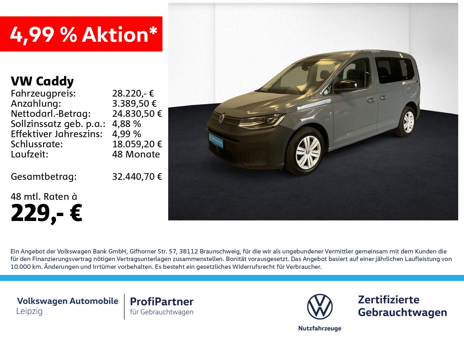 Volkswagen Caddy 2.0 TDI *DSG*APP*Standh.*vorb.AHK*Tempomat