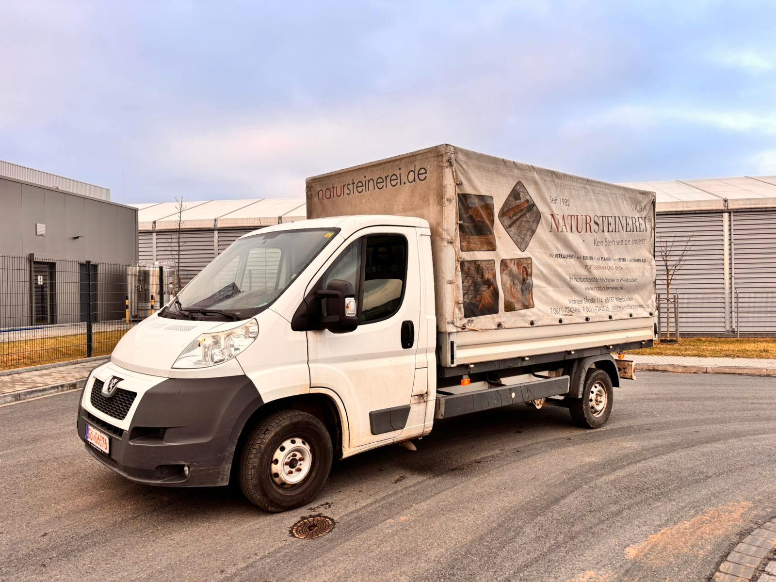 Peugeot Boxer 2.2 Pritsche Plane Klima Tüv 155Tkm