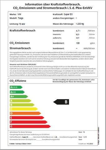 Fahrzeugabbildung Volkswagen Taigo TSI LED AHK AID GRA PDC SH