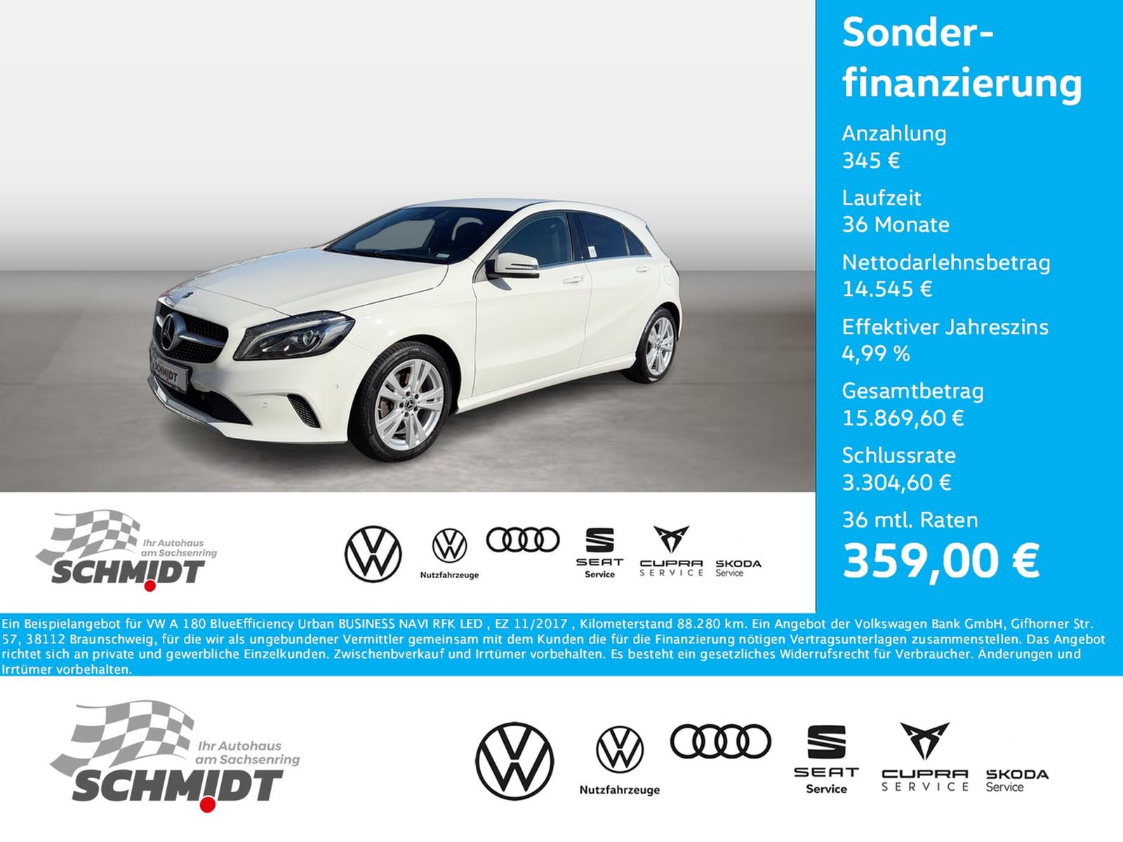 Mercedes-Benz A 180 BlueEfficiency Urban BUSINESS NAVI RFK LED