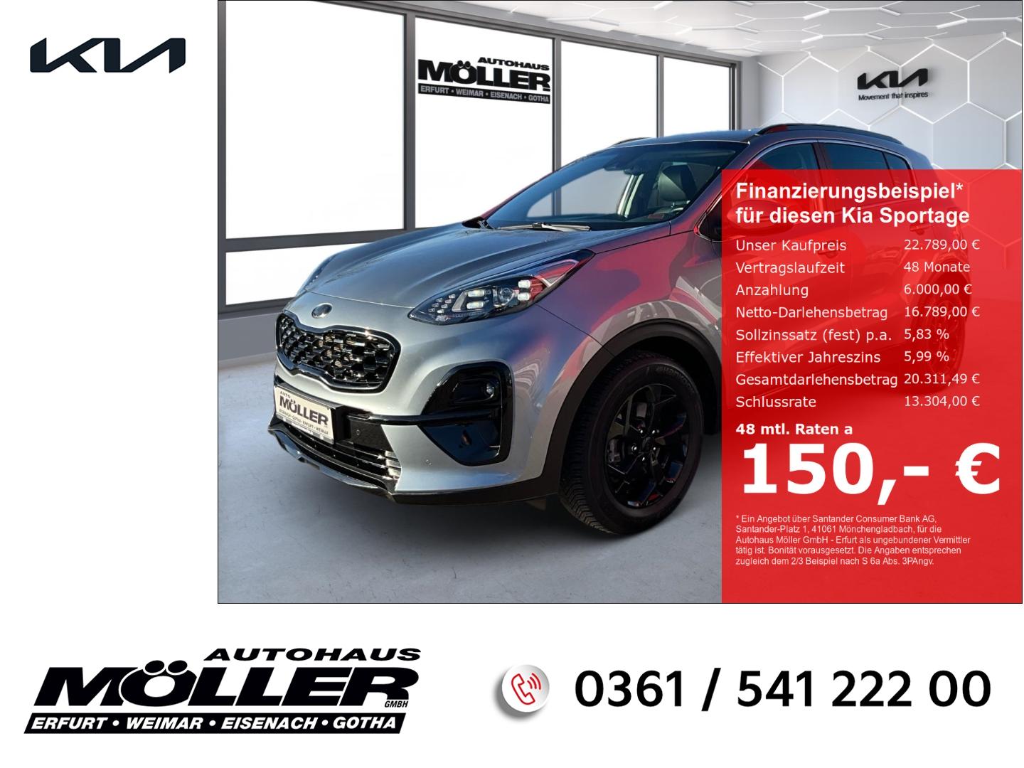 Kia Sportage 1.6T DCT7 Black Edition Kamera Totwinke