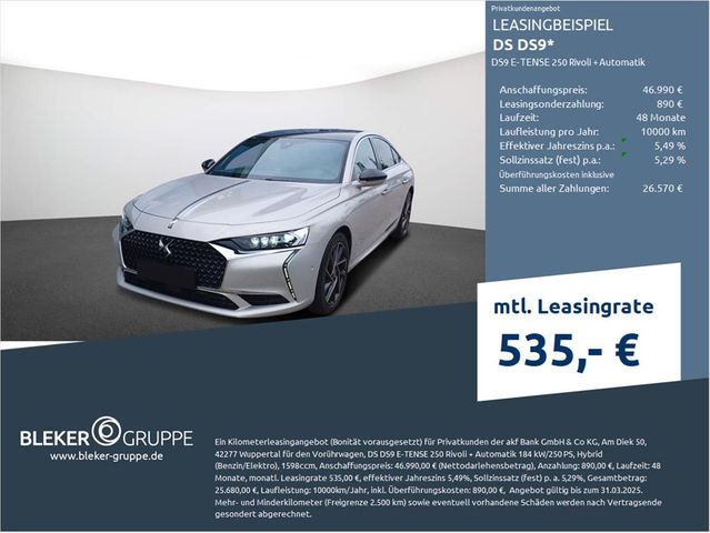 DS Automobiles DS9 E-TENSE 250 Rivoli + Automatik