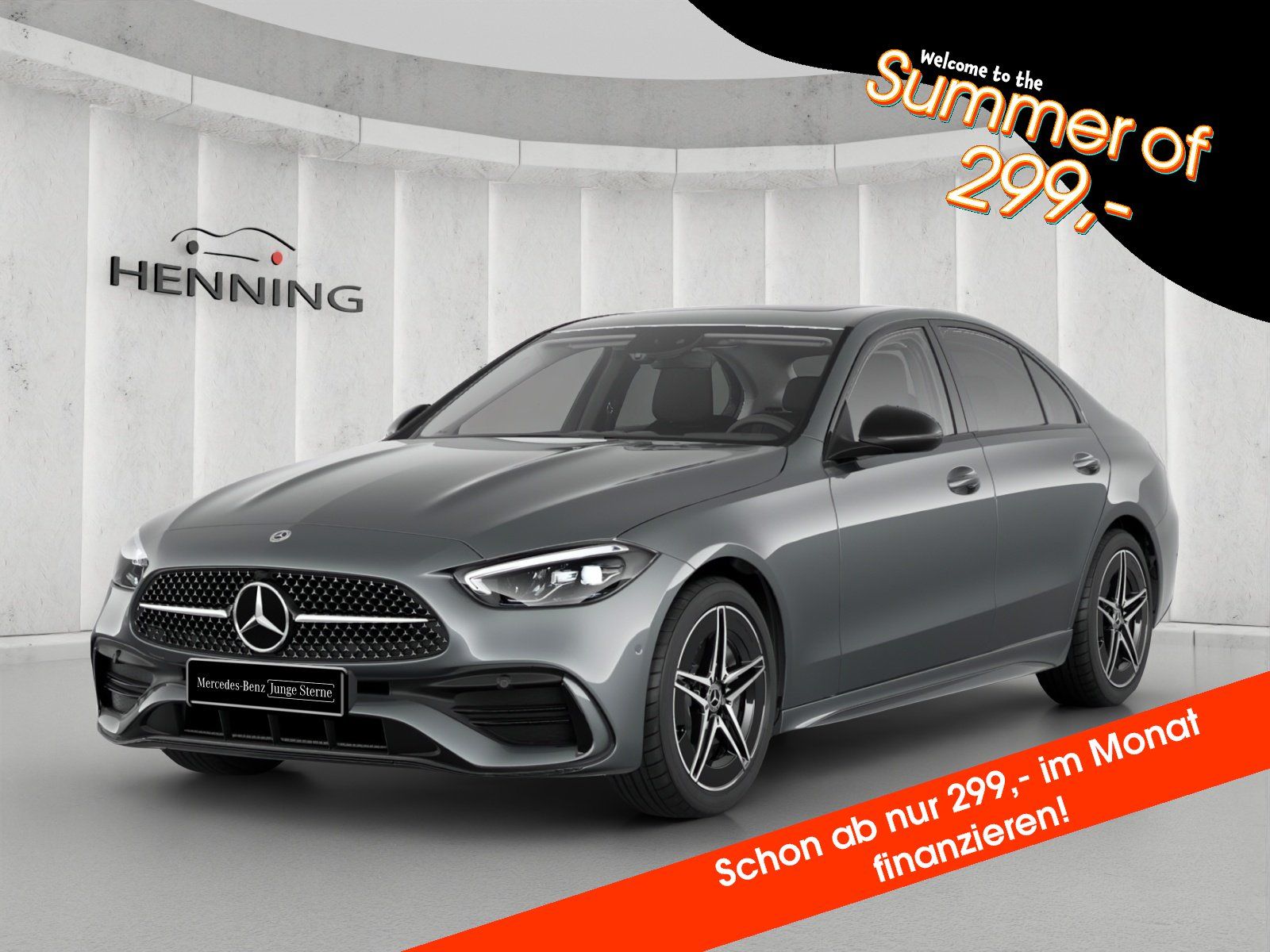Mercedes-Benz C 200 AMG Night-Paket AHK Kamera Totw. Schiebeda