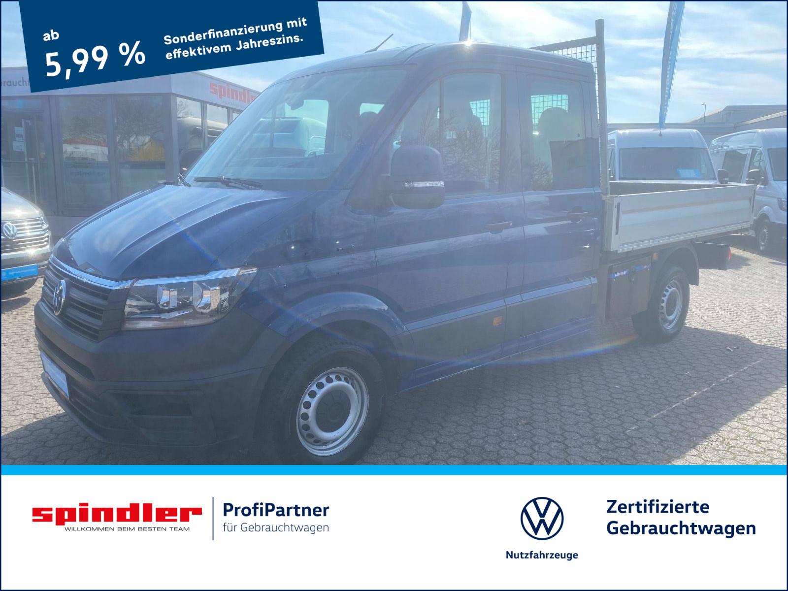 Volkswagen Crafter 35 Pritsche 2.0 TDI DOKA MR / AHK, Klima