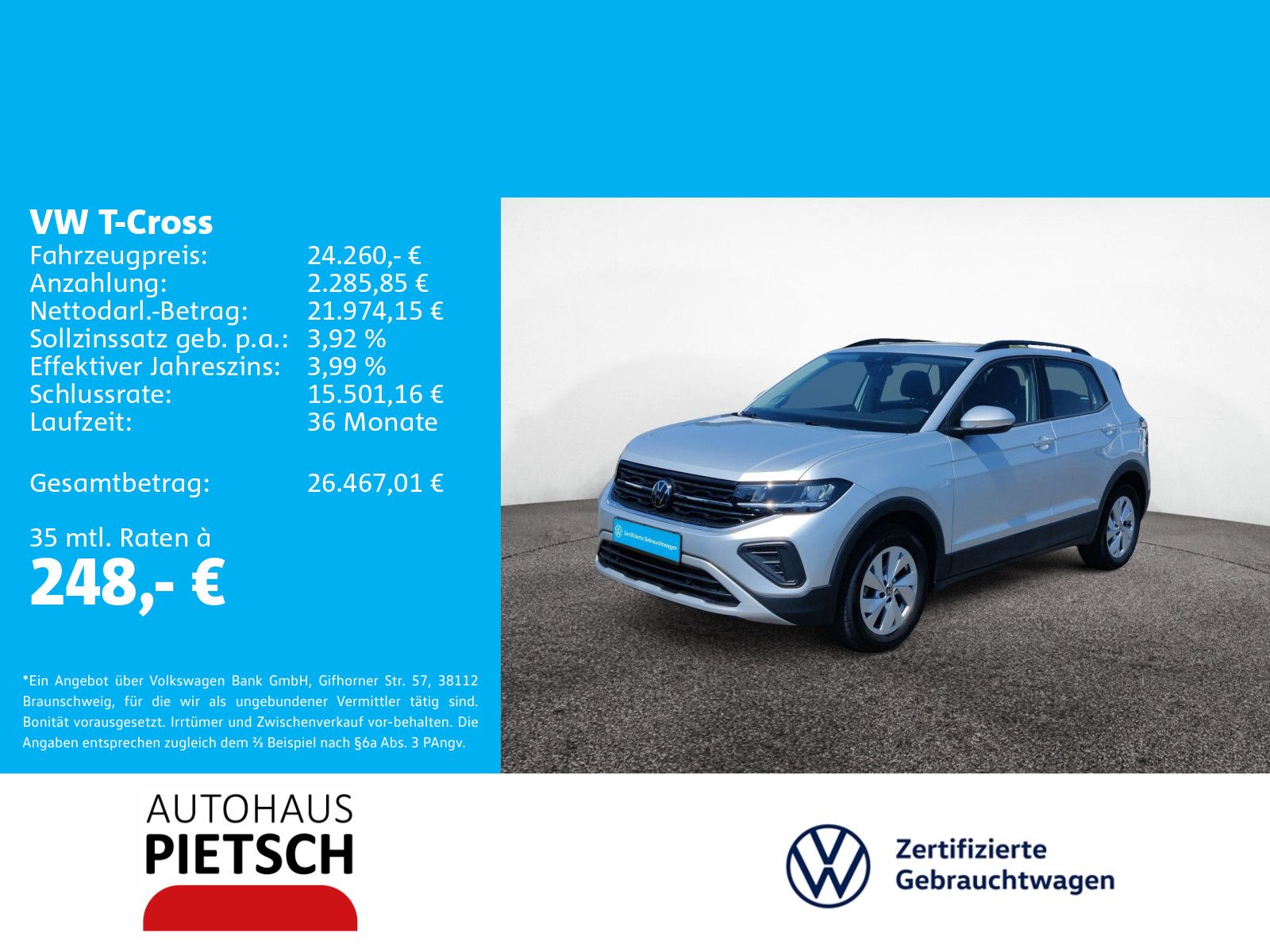 Volkswagen T-Cross 1.0 TSI DSG Life AHK Travel Kamera foto 2