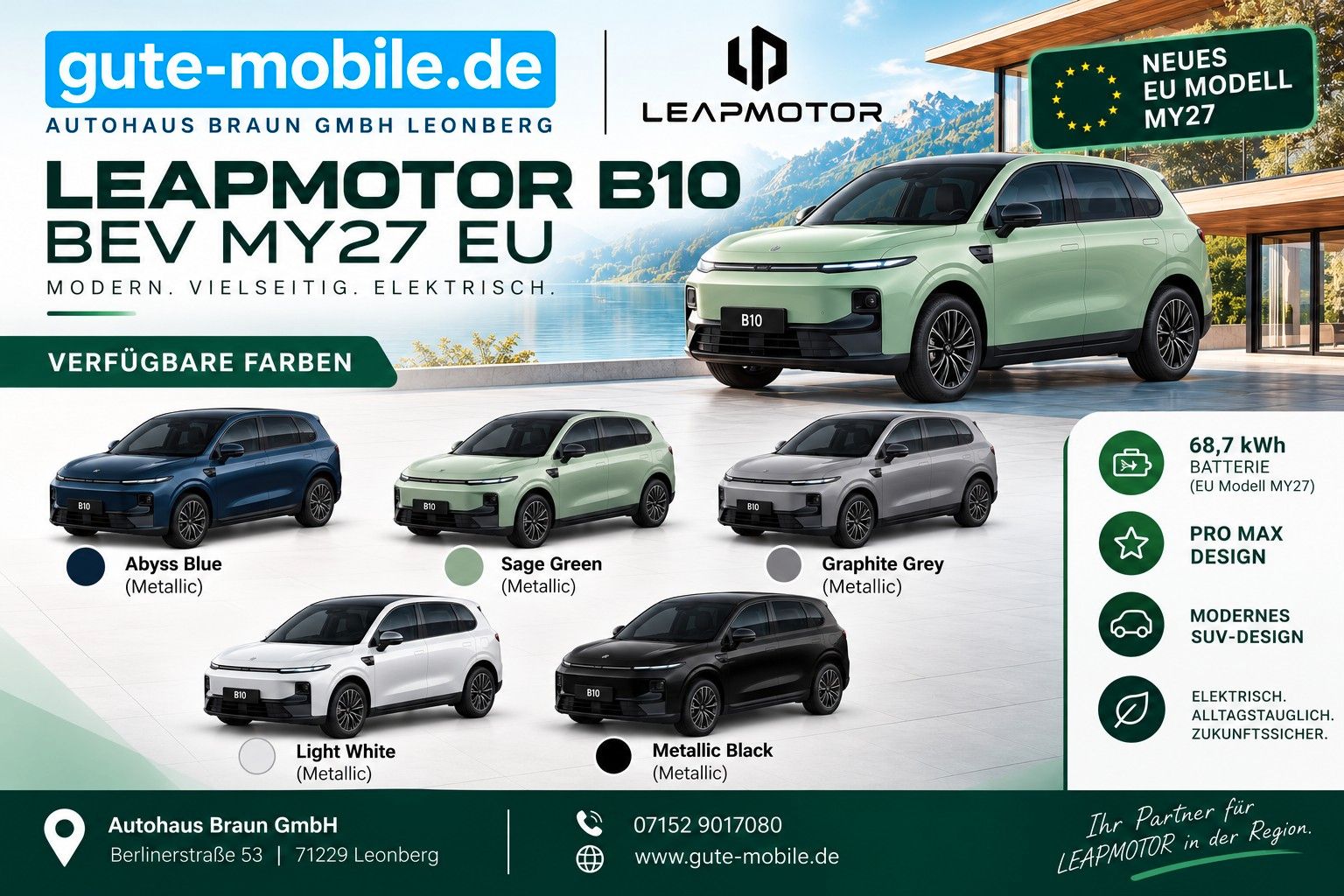 Leapmotor BEV Pro Max Design 68.7kWh