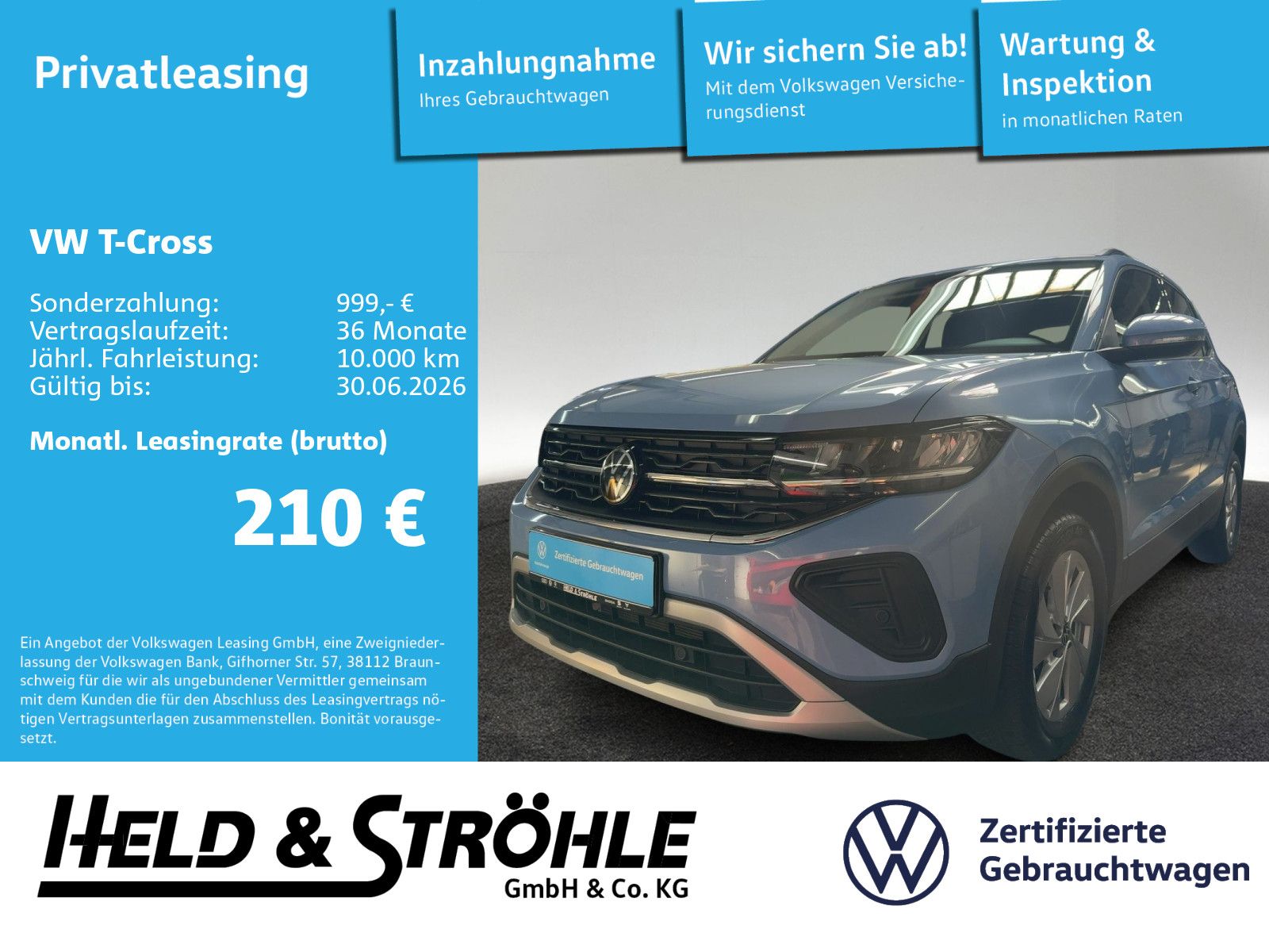 Volkswagen T-Cross Life 1.0 TSI LED NAV PDC SHZ TRAVEL DAB+