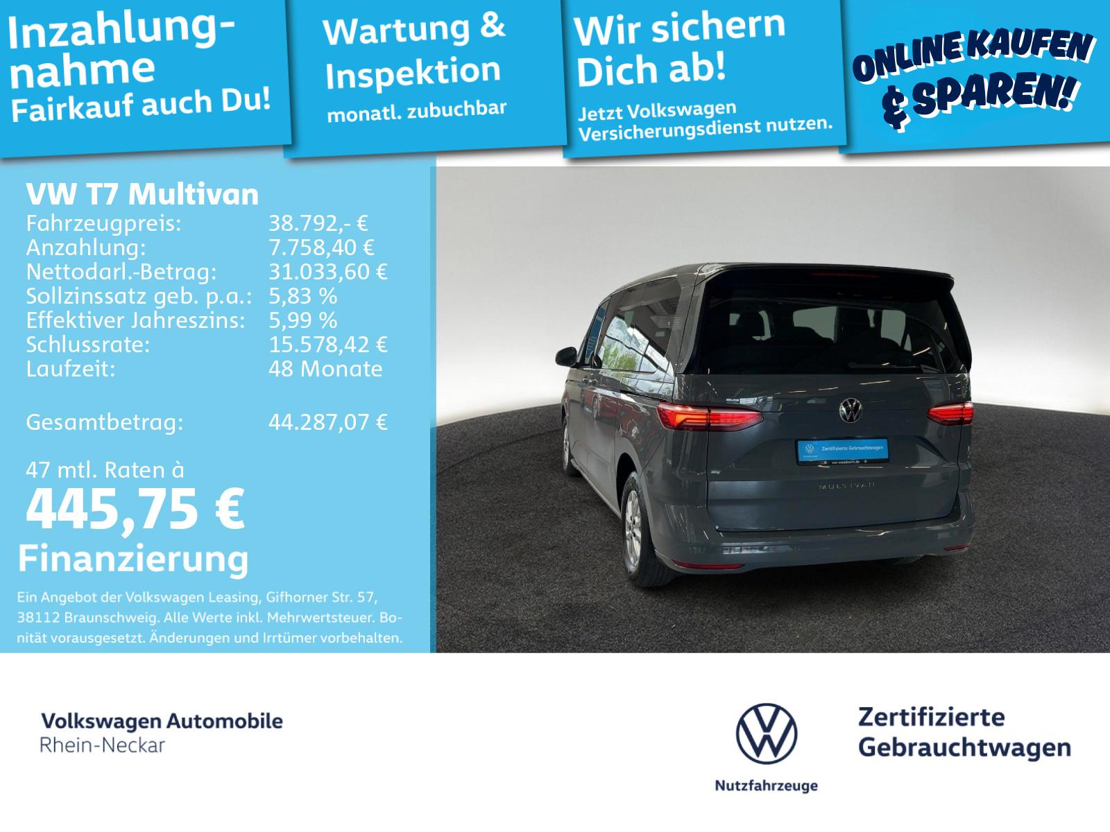 Volkswagen Multivan TDI Life 7 Sitze Automatik LED UVM