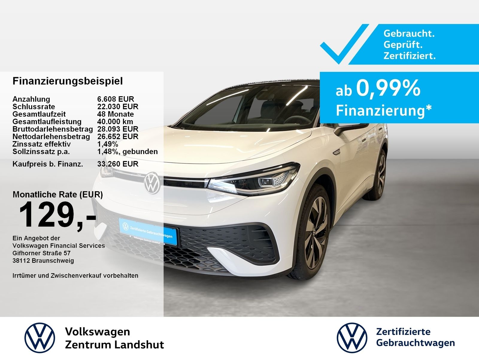 Volkswagen ID.5 Pro Automatik ACC MATRIX LED KlimaA Navi