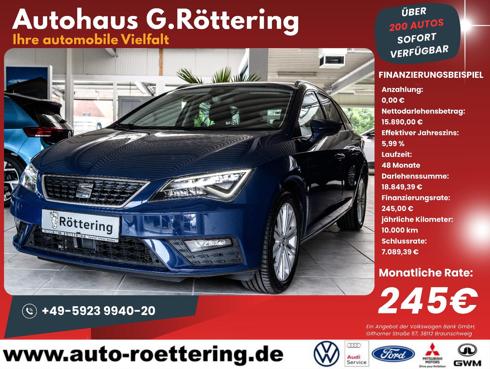 Seat Leon ST Xcellence DSG+Navi+AHK+LED